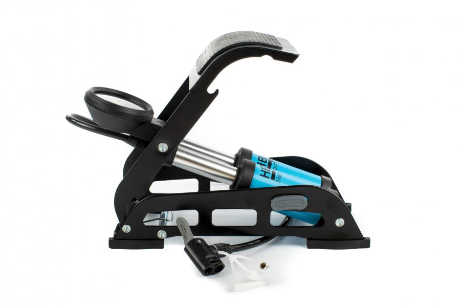 HBM Professionele Voetpomp Met Dubbele Cilinder En Manometer 9 Bar. Set 8 Bar 2 HBM Professionele Voetpomp Met Dubbele Cilinder En Manometer 9 Bar. Set 8 Bar - Afbeelding 2