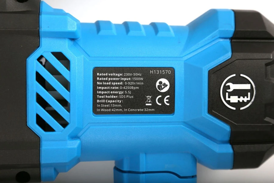 HBM SDS+ Boorhamer/Breekhamer 1500 W 4 HBM SDS+ Boorhamer/Breekhamer 1500 W - Afbeelding 4