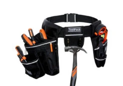 ToolPack Robuuste Gereedschapsgordel, Grote Gereedschapshouder, Boorhouder, Metalen Hamerhouder Drill Holder, Reflectielijnen