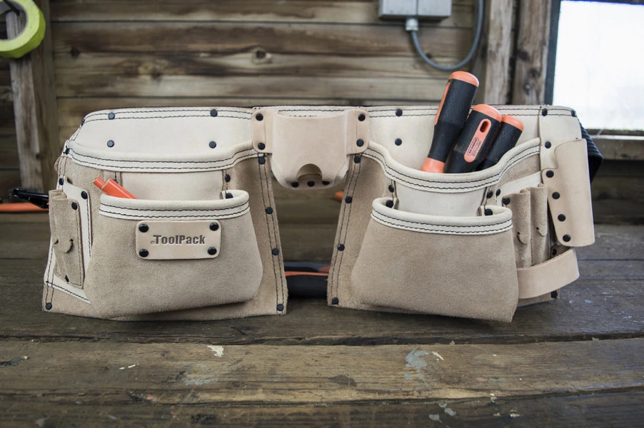 ToolPack Industriele Gereedschapsgordel Nubuck Leer 2 ToolPack Industriele Gereedschapsgordel Nubuck Leer - Afbeelding 2