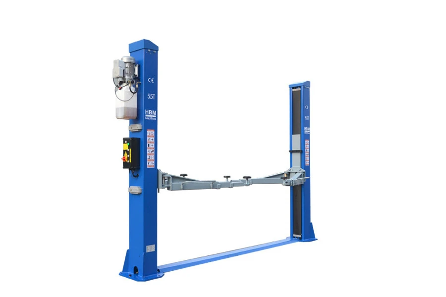 HBM 2 Hydraulische 2 Koloms Hefbrug Met Elektronische Ontgrendeling 5500 Kg 1 HBM 2 Hydraulische 2 Koloms Hefbrug Met Elektronische Ontgrendeling 5500 Kg