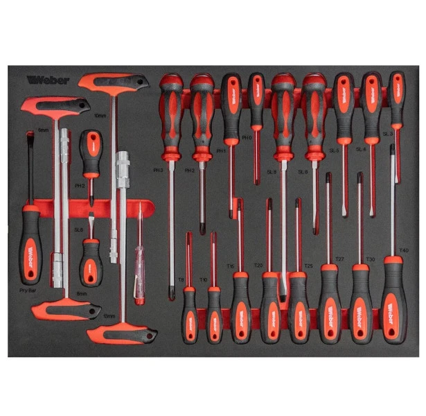 Weber Gevulde Gereedschapswagen Incl. Papierrolhouder - 300-delig 5 Weber Gevulde Gereedschapswagen Incl. Papierrolhouder - 300-delig - Afbeelding 5