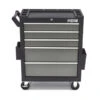 HBM Verrijdbare Gereedschapswagen Met 5 Laden - 80cm - Zwart