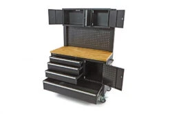 HBM Gereedschapswagen Met Kastenwand, Houten Werkblad, 122 Cm, Zwart -Hbm-machines hbm 005 110.jpg 1200x600 1a746ebc88