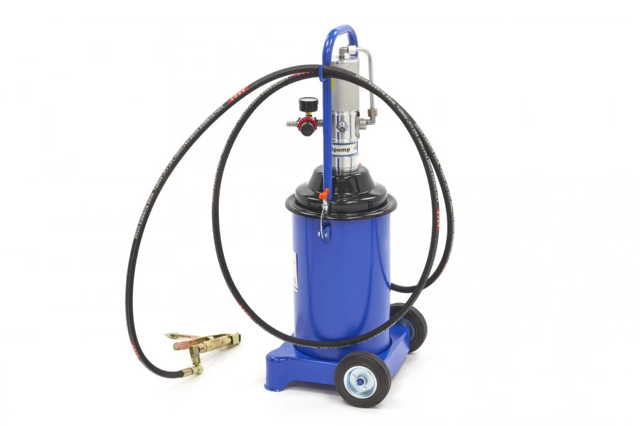 HBM 12 Liter Mobiele Pneumatische Vetpomp 300-400 Bar Persdruk 3 HBM 12 Liter Mobiele Pneumatische Vetpomp 300-400 Bar Persdruk - Afbeelding 3