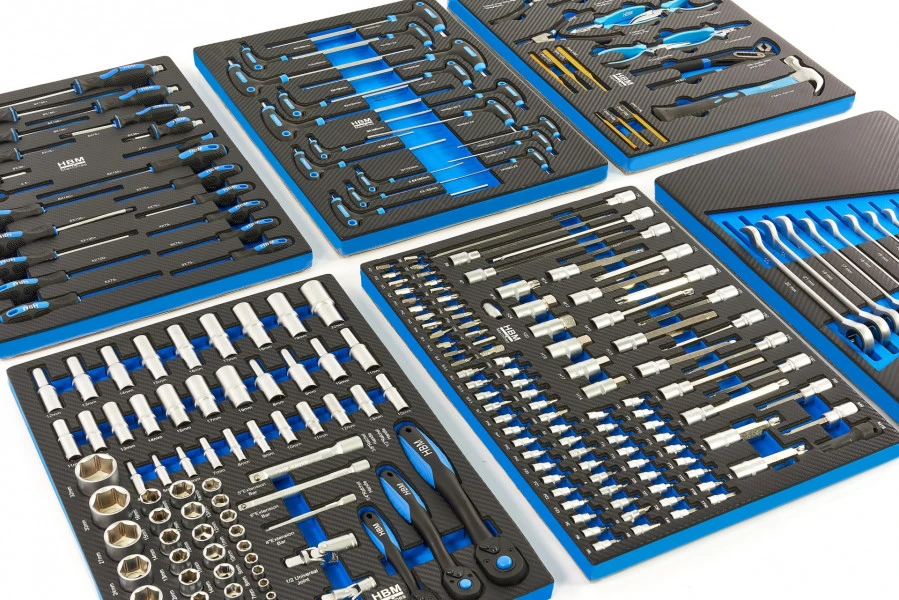 HBM 245 Delige Premium Gereedschapsvulling Voor Gereedschapswagen 1 HBM 245 Delige Premium Gereedschapsvulling Voor Gereedschapswagen