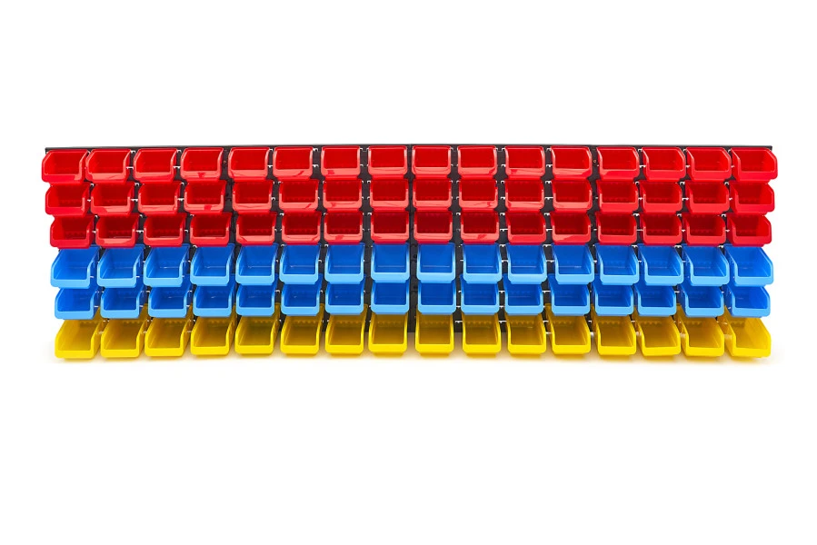 HBM Gereedschapswand Met 96 Opbergbakken 100-delig 1 HBM Gereedschapswand Met 96 Opbergbakken 100-delig