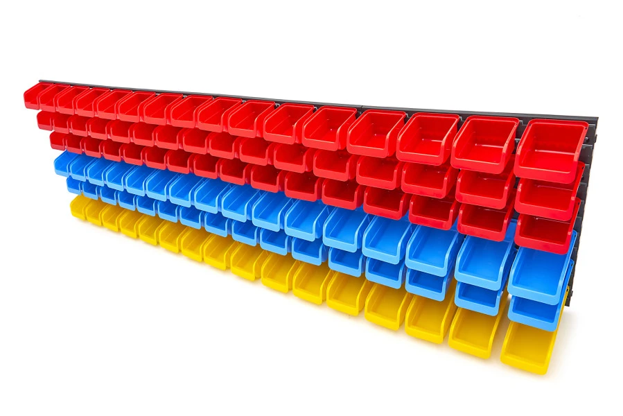 HBM Gereedschapswand Met 96 Opbergbakken 100-delig 2 HBM Gereedschapswand Met 96 Opbergbakken 100-delig - Afbeelding 2