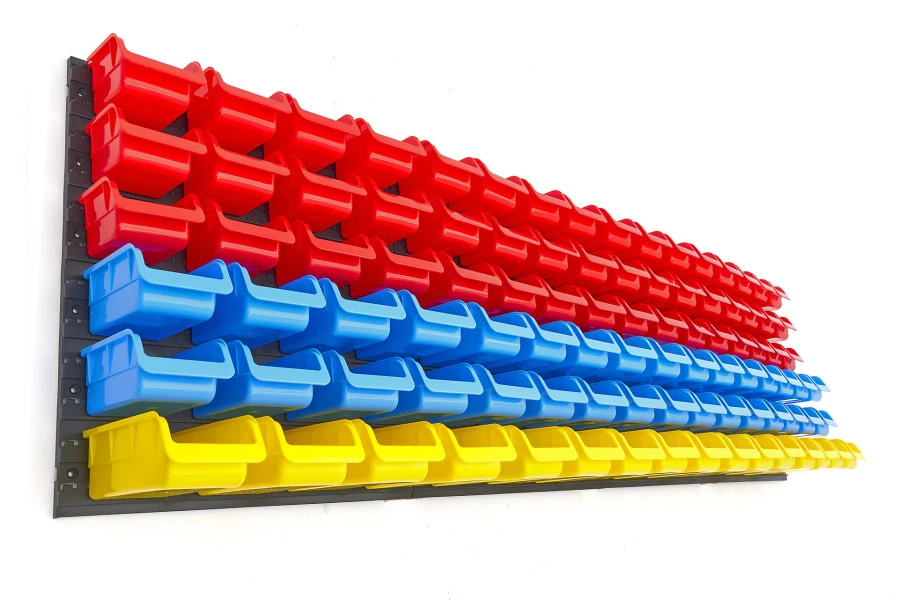 HBM Gereedschapswand Met 96 Opbergbakken 100-delig 4 HBM Gereedschapswand Met 96 Opbergbakken 100-delig - Afbeelding 4