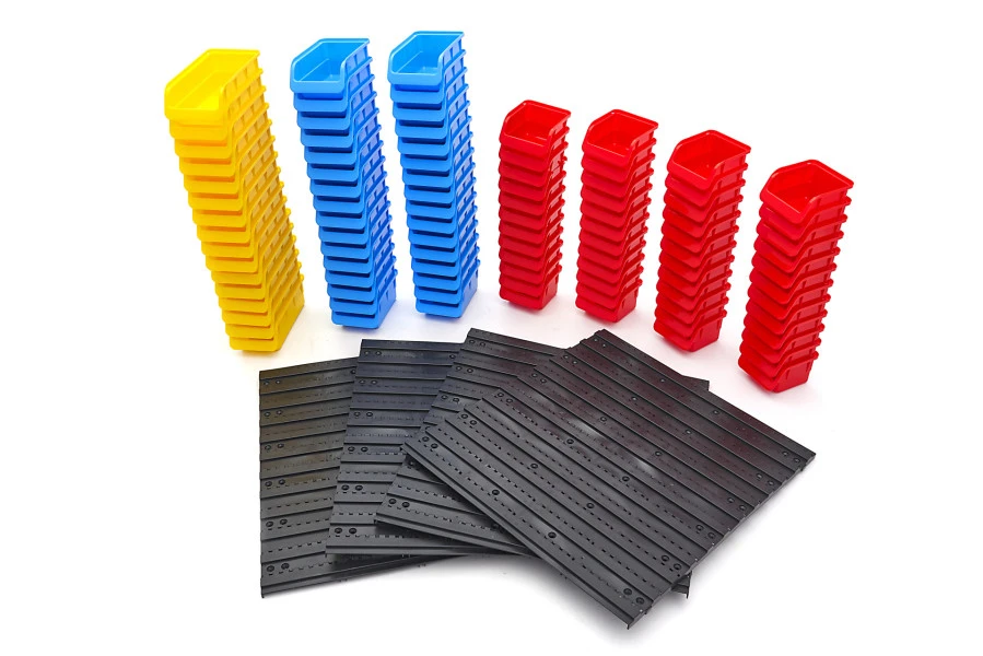 HBM Gereedschapswand Met 96 Opbergbakken 100-delig 6 HBM Gereedschapswand Met 96 Opbergbakken 100-delig - Afbeelding 6