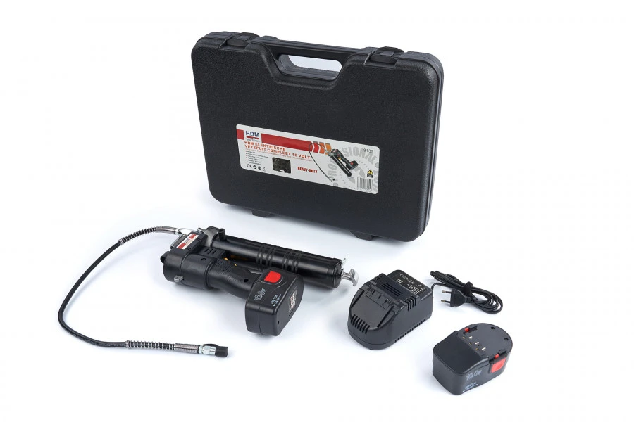 HBM Elektrische Accu Vetspuit Compleet 18 Volt 1 HBM Elektrische Accu Vetspuit Compleet 18 Volt