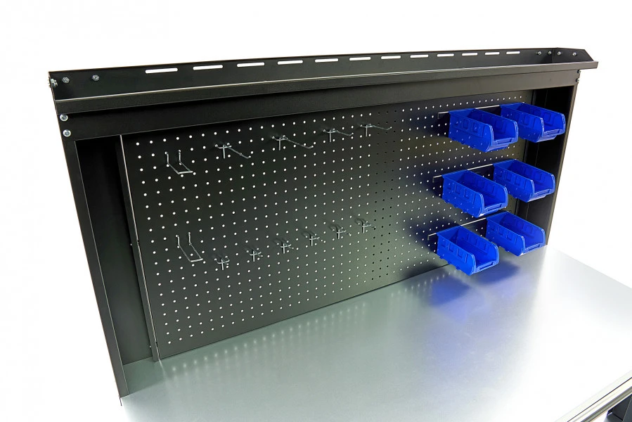 HBM Professionele Stalen 3 Laags Werkbank Met La En Achterwand 137 Cm 5 HBM Professionele Stalen 3 Laags Werkbank Met La En Achterwand 137 Cm - Afbeelding 5