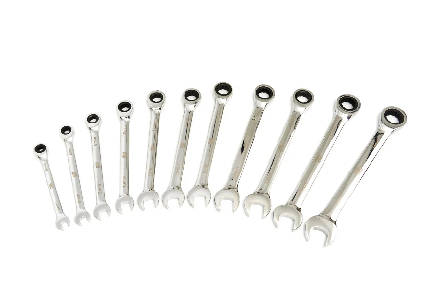 HBM Professionele Ring, Ratel, Steeksleutelset Metrische En Inch Maten 23-Delig 6 HBM Professionele Ring, Ratel, Steeksleutelset Metrische En Inch Maten 23-Delig - Afbeelding 6