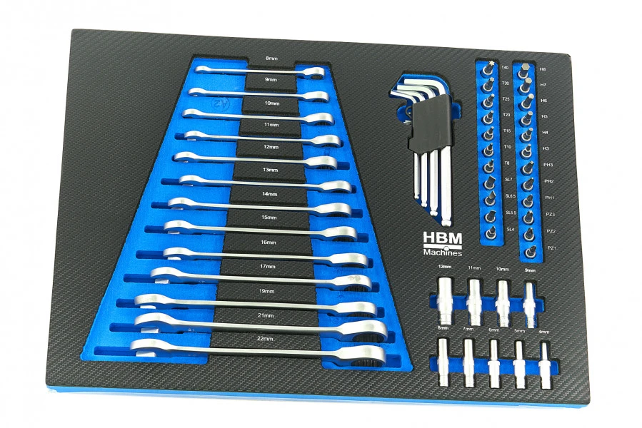 HBM Premium Gevulde Gereedschapswagen - 154 Delig 16 HBM Premium Gevulde Gereedschapswagen - 154 Delig - Afbeelding 16