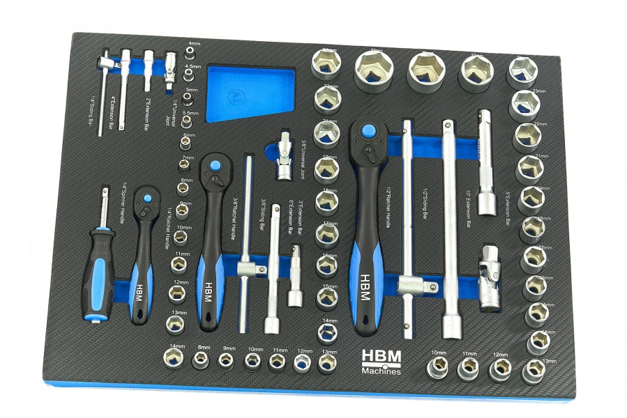HBM Premium Gevulde Gereedschapswagen - 154 Delig 17 HBM Premium Gevulde Gereedschapswagen - 154 Delig - Afbeelding 17