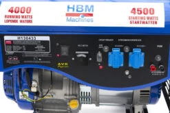 HBM 4300W Generator, Aggregaat Met 389 Cc Benzinemotor, 2 X 230 V / 12 V 11 HBM 4300W Generator, Aggregaat Met 389 Cc Benzinemotor, 2 X 230 V / 12 V -Hbm-machines hbm 066 143.jpg 1200x600 c7f31ebc88