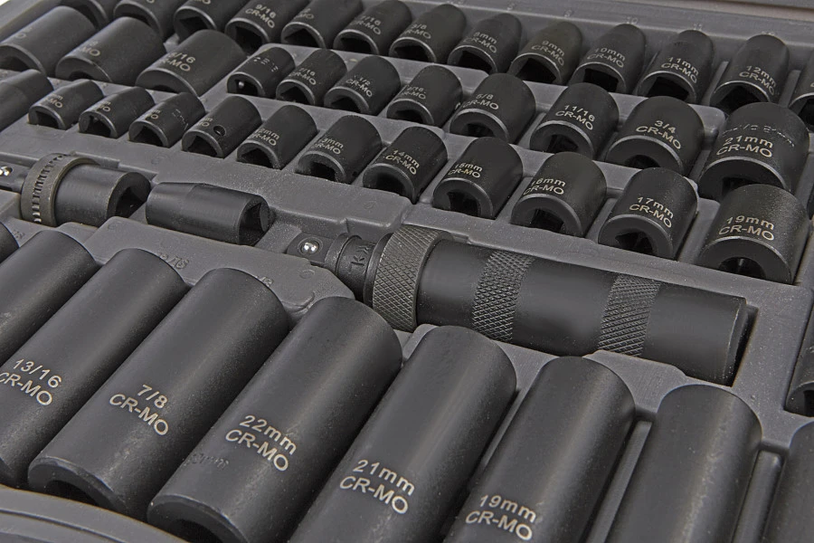 HBM 119 Delige Professionele Krachtdoppenset Metrische En INCH Maten 3 HBM 119 Delige Professionele Krachtdoppenset Metrische En INCH Maten - Afbeelding 3