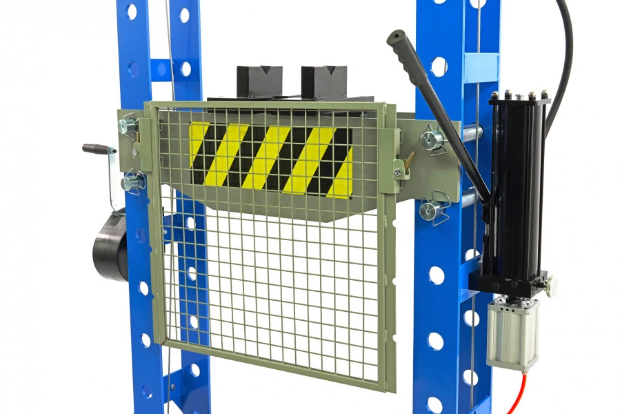 HBM 50 Ton Professionele Raamwerkpers, Werkplaatspers Met Veiligheidsrek 5 HBM 50 Ton Professionele Raamwerkpers, Werkplaatspers Met Veiligheidsrek - Afbeelding 5