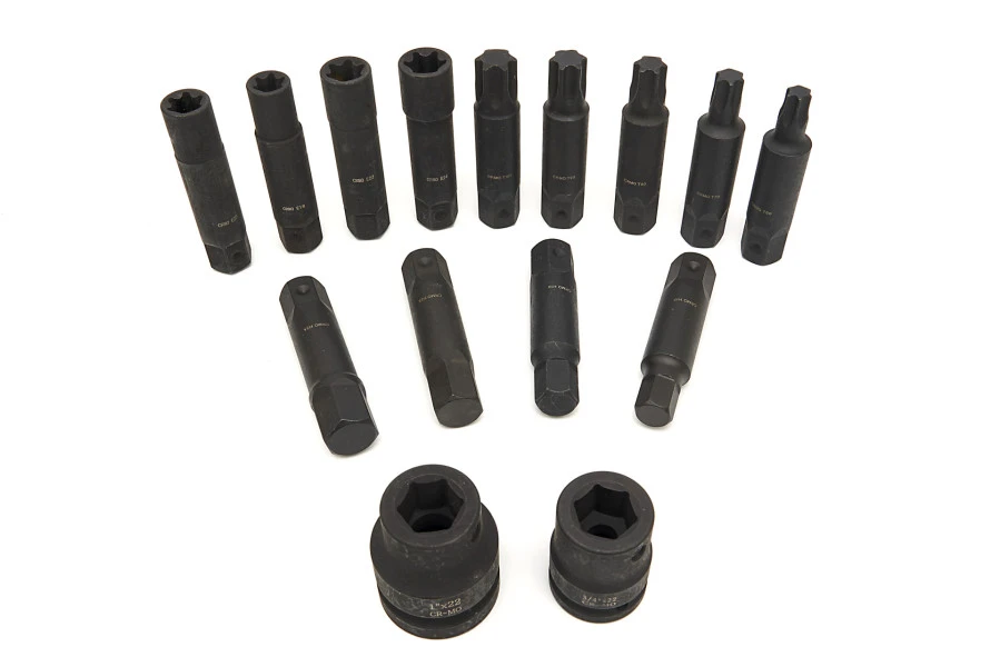 HBM Krachtdoppenset Voor Vrachtwagens 16-delig 2 HBM Krachtdoppenset Voor Vrachtwagens 16-delig - Afbeelding 2