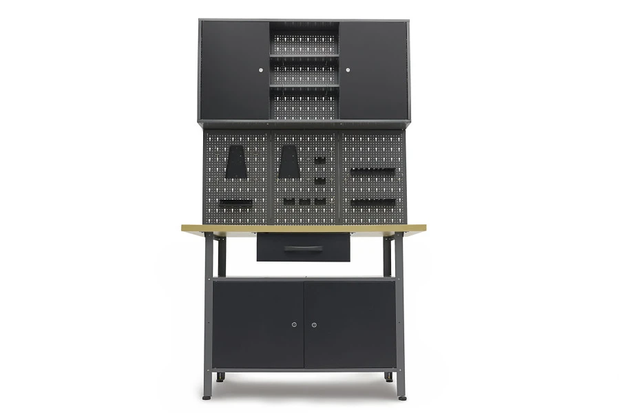 HBM Werkbank Met Deuren 120 X 60 X 200 Cm 2 HBM Werkbank Met Deuren 120 X 60 X 200 Cm - Afbeelding 2