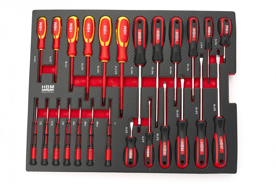 HBM Professionele 238 Delige Gereedschapskoffer, Gereedschapstrolly Met Carbon Inlays 8 HBM Professionele 238 Delige Gereedschapskoffer, Gereedschapstrolly Met Carbon Inlays - Afbeelding 8