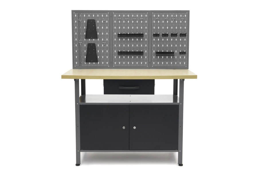 HBM Werkbank Met Deuren 120 X 60 X 145 Cm 1 HBM Werkbank Met Deuren 120 X 60 X 145 Cm