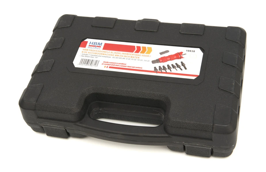 HBM Professionele Blindklinkmoertang Voor In De Accuboormachine MM En INCH Maten 4 HBM Professionele Blindklinkmoertang Voor In De Accuboormachine MM En INCH Maten - Afbeelding 4