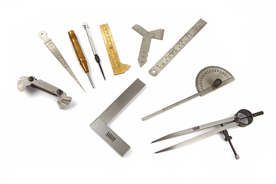 HBM 11 Delige Meetgereedschap En Aftekenset 2 HBM 11 Delige Meetgereedschap En Aftekenset - Afbeelding 2