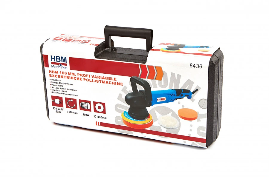 HBM 150 Mm Profi Variable Excentrische Polijstmachine 8 HBM 150 Mm Profi Variable Excentrische Polijstmachine - Afbeelding 8