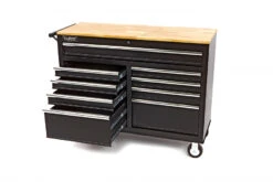 HBM Verrijdbare Gereedschapswagen Met Houten Werkblad - 117 Cm - Zwart -Hbm-machines hbm 147 54.jpg 1200x600 99221ebc88