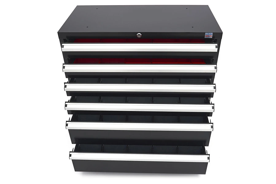 HBM 6 Laden Profi Gereedschapskast 90 X 45 X 90 Cm Zwart 5 HBM 6 Laden Profi Gereedschapskast 90 X 45 X 90 Cm Zwart - Afbeelding 5