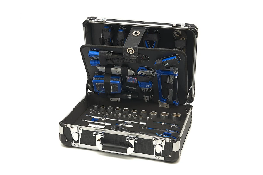 HBM Gereedschapskoffer, Gereedschapsset Met EVA Inlay 154-delig 2 HBM Gereedschapskoffer, Gereedschapsset Met EVA Inlay 154-delig - Afbeelding 2