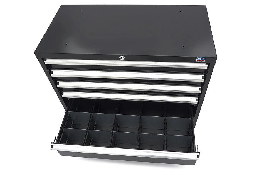 HBM 6 Laden Profi Gereedschapskast 90 X 45 X 90 Cm Zwart 11 HBM 6 Laden Profi Gereedschapskast 90 X 45 X 90 Cm Zwart - Afbeelding 11