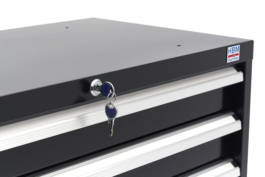 HBM 6 Laden Profi Gereedschapskast 90 X 45 X 90 Cm Zwart 13 HBM 6 Laden Profi Gereedschapskast 90 X 45 X 90 Cm Zwart - Afbeelding 13