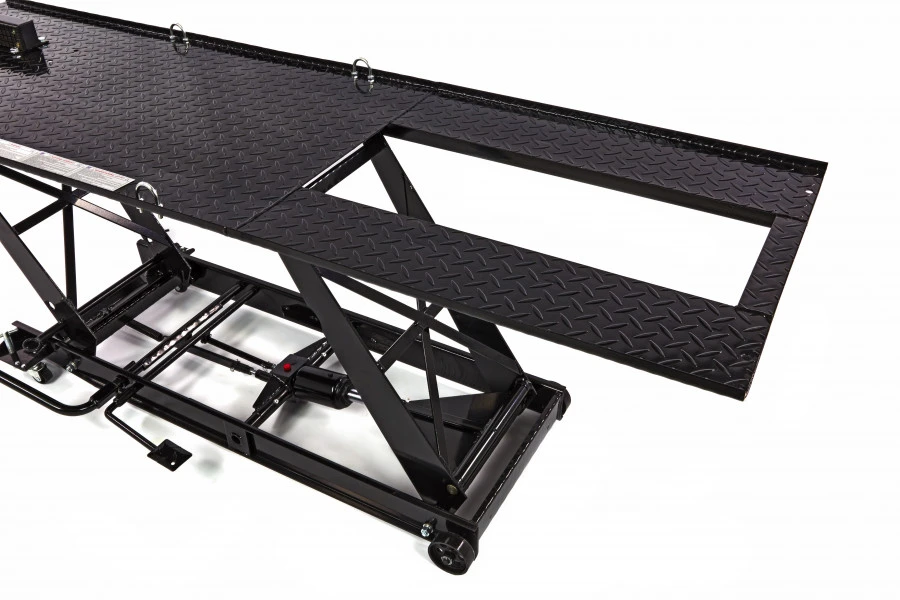 HBM 300 Motorheftafel Hydraulisch Met Luxe Voorwielklem - Zwart 6 HBM 300 Motorheftafel Hydraulisch Met Luxe Voorwielklem - Zwart - Afbeelding 6