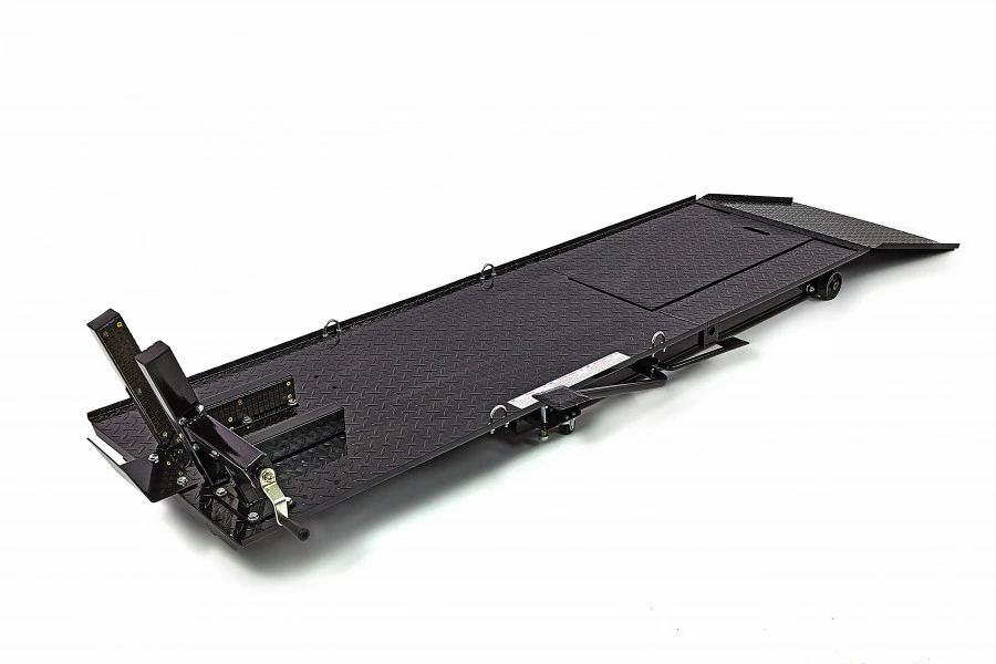 HBM 300 Motorheftafel Hydraulisch Met Luxe Voorwielklem - Zwart 3 HBM 300 Motorheftafel Hydraulisch Met Luxe Voorwielklem - Zwart - Afbeelding 3