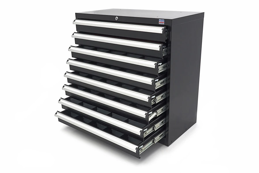 HBM 8 Laden Profi Gereedschapskast 90 X 45 X 90 Cm Zwart 8 HBM 8 Laden Profi Gereedschapskast 90 X 45 X 90 Cm Zwart - Afbeelding 8