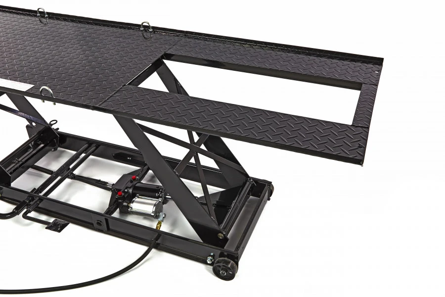 HBM 300 Motorheftafel Hydraulisch, Pneumatisch, Met Luxe Voorwielklem, Zwart 6 HBM 300 Motorheftafel Hydraulisch, Pneumatisch, Met Luxe Voorwielklem, Zwart - Afbeelding 6