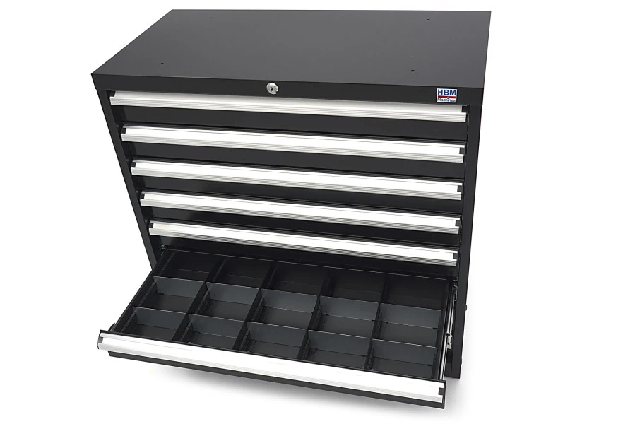 HBM 8 Laden Profi Gereedschapskast 90 X 45 X 90 Cm Zwart 14 HBM 8 Laden Profi Gereedschapskast 90 X 45 X 90 Cm Zwart - Afbeelding 14