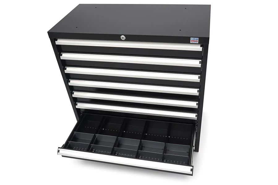 HBM 8 Laden Profi Gereedschapskast 90 X 45 X 90 Cm Zwart 15 HBM 8 Laden Profi Gereedschapskast 90 X 45 X 90 Cm Zwart - Afbeelding 15