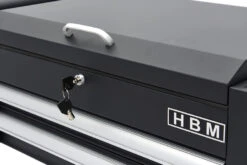 HBM 2 Laden Gereedschapswagen Met 2 Plateaus En Opbergvak - 91 Cm - Zwart -Hbm-machines hbm 186 90.jpg 1200x600 df61eebc88