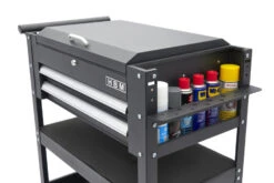 HBM 2 Laden Gereedschapswagen Met 2 Plateaus En Opbergvak - 91 Cm - Zwart -Hbm-machines hbm 192 86.jpg 1200x600 a8bf8ebc88