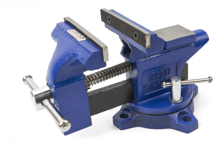 HBM 115 Mm. Bankschroef Met Pijpklem 2 HBM 115 Mm. Bankschroef Met Pijpklem - Afbeelding 2