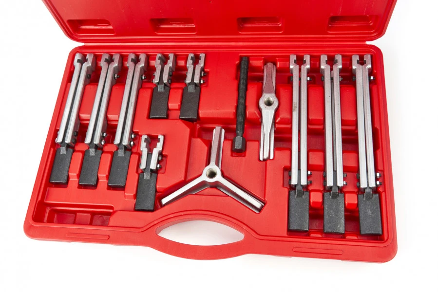 HBM 13 Delige Professionele 3 Arm Pullytrekker Set 105, 210, 265 Mm 1 HBM 13 Delige Professionele 3 Arm Pullytrekker Set 105, 210, 265 Mm