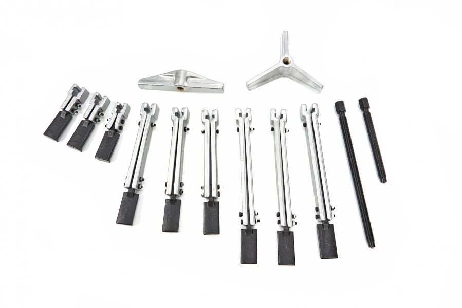 HBM 13 Delige Professionele 3 Arm Pullytrekker Set 105, 210, 265 Mm 4 HBM 13 Delige Professionele 3 Arm Pullytrekker Set 105, 210, 265 Mm - Afbeelding 4