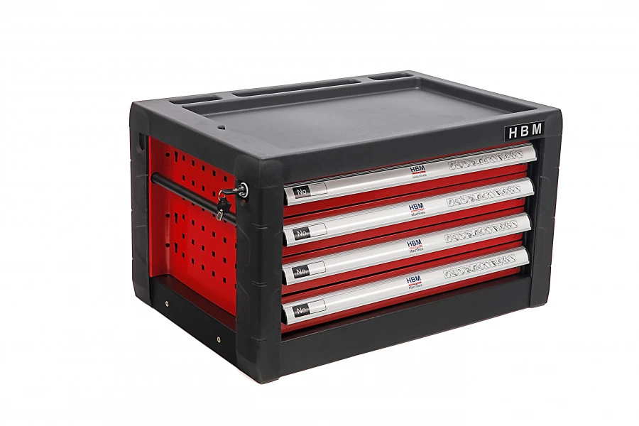 HBM 4 Laden Gereedschap Opzetkast - ROOD 2 HBM 4 Laden Gereedschap Opzetkast - ROOD - Afbeelding 2