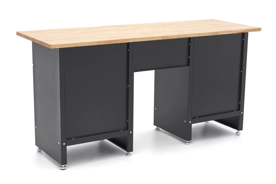 HBM 171 Cm Werkbank Met 6 Laden 1 Deur En Massief Houten Werkblad 2 HBM 171 Cm Werkbank Met 6 Laden 1 Deur En Massief Houten Werkblad - Afbeelding 2