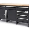 HBM 171 Cm Werkbank Met 6 Laden 2 Deuren En Massief Houten Werkblad