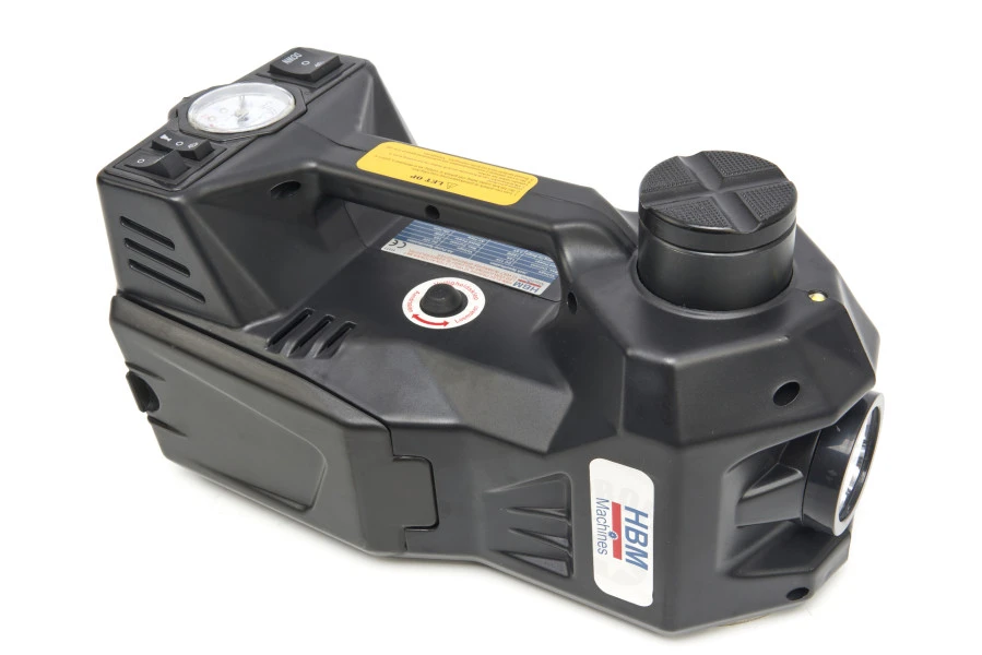 HBM Electrische 12 Volt 3 Ton Autokrik Met LED Verlichting Inclusief Slagmoersleutel 12 Volt In Handtas 2 HBM Electrische 12 Volt 3 Ton Autokrik Met LED Verlichting Inclusief Slagmoersleutel 12 Volt In Handtas - Afbeelding 2