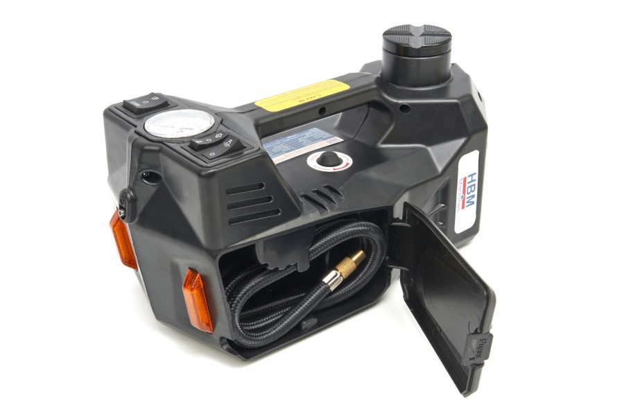 HBM Electrische 12 Volt 3 Ton Autokrik Met LED Verlichting Inclusief Slagmoersleutel 12 Volt In Handtas 10 HBM Electrische 12 Volt 3 Ton Autokrik Met LED Verlichting Inclusief Slagmoersleutel 12 Volt In Handtas - Afbeelding 10